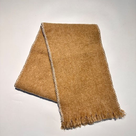 Solid Wool Blend Woven Scarf