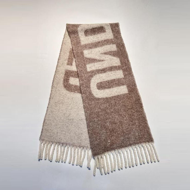 Letter Jacquard Woven Scarf