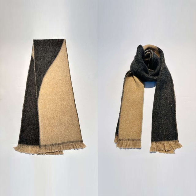 Check Jacquard Woven Scarf