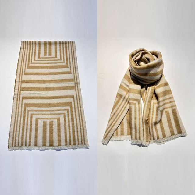 Check Jacquard Woven Scarf